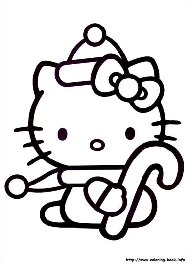 Hello Kitty Christmas Coloring Pages - Part 1